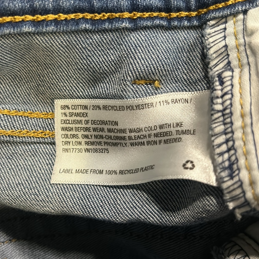 Cat & Jack Boys Blue Denim Straight Leg Stretch Jeans Size 16 - Picture 6 of 6